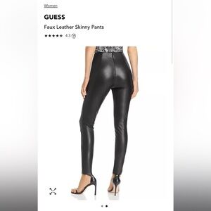 GUESS
Faux Leather Skinny Pants